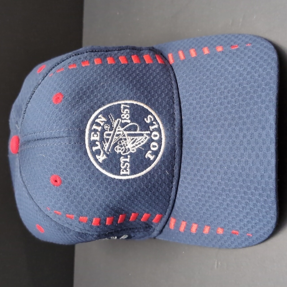 Klein Tools USA Blue/Red Baseball Cap With Adjustable Velcro Back
